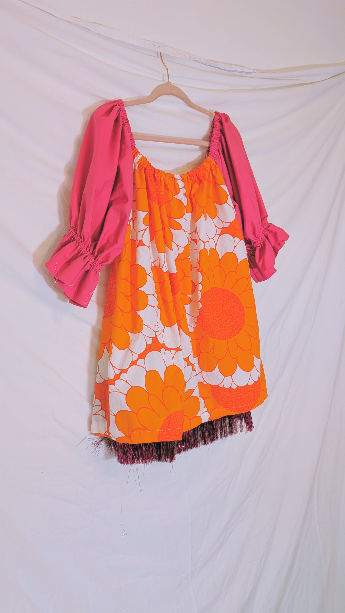 Handmade vintage textile dress size M/L