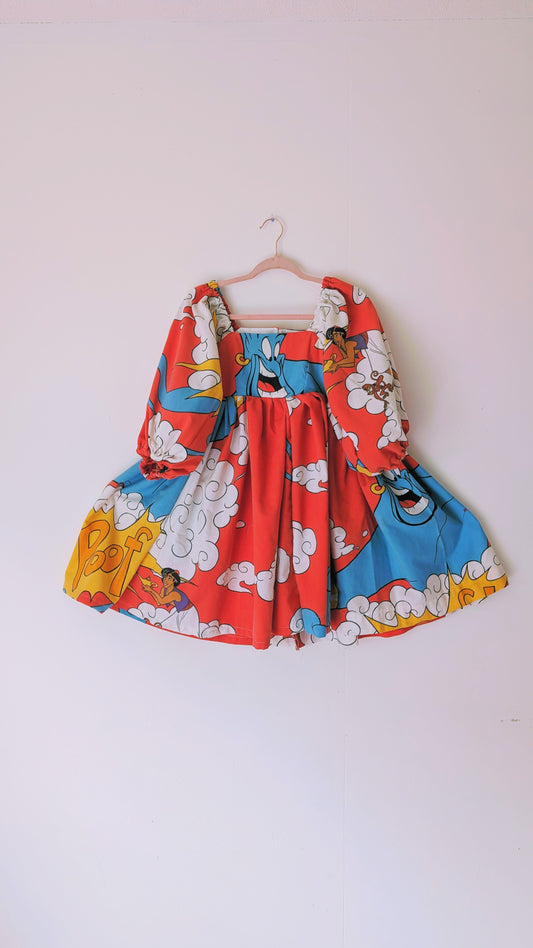 OOAK Handmade vintage textile dress size S/ M