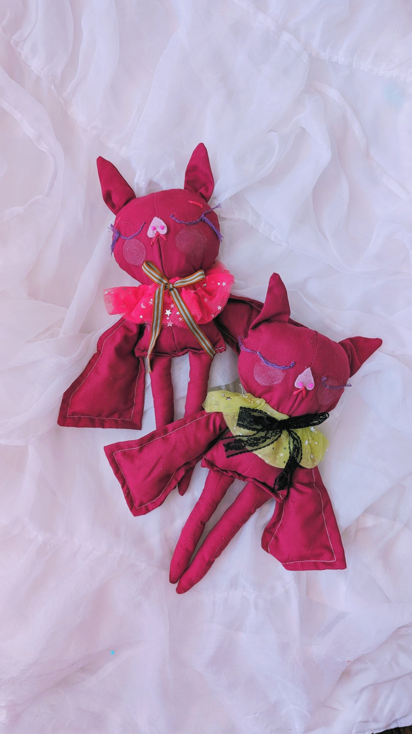 Batty OOAK Pink the bat doll