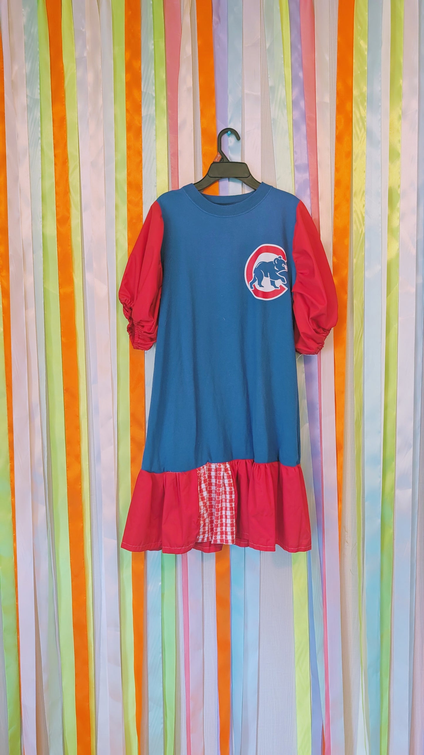 Cubs OOAK shirt dress SM