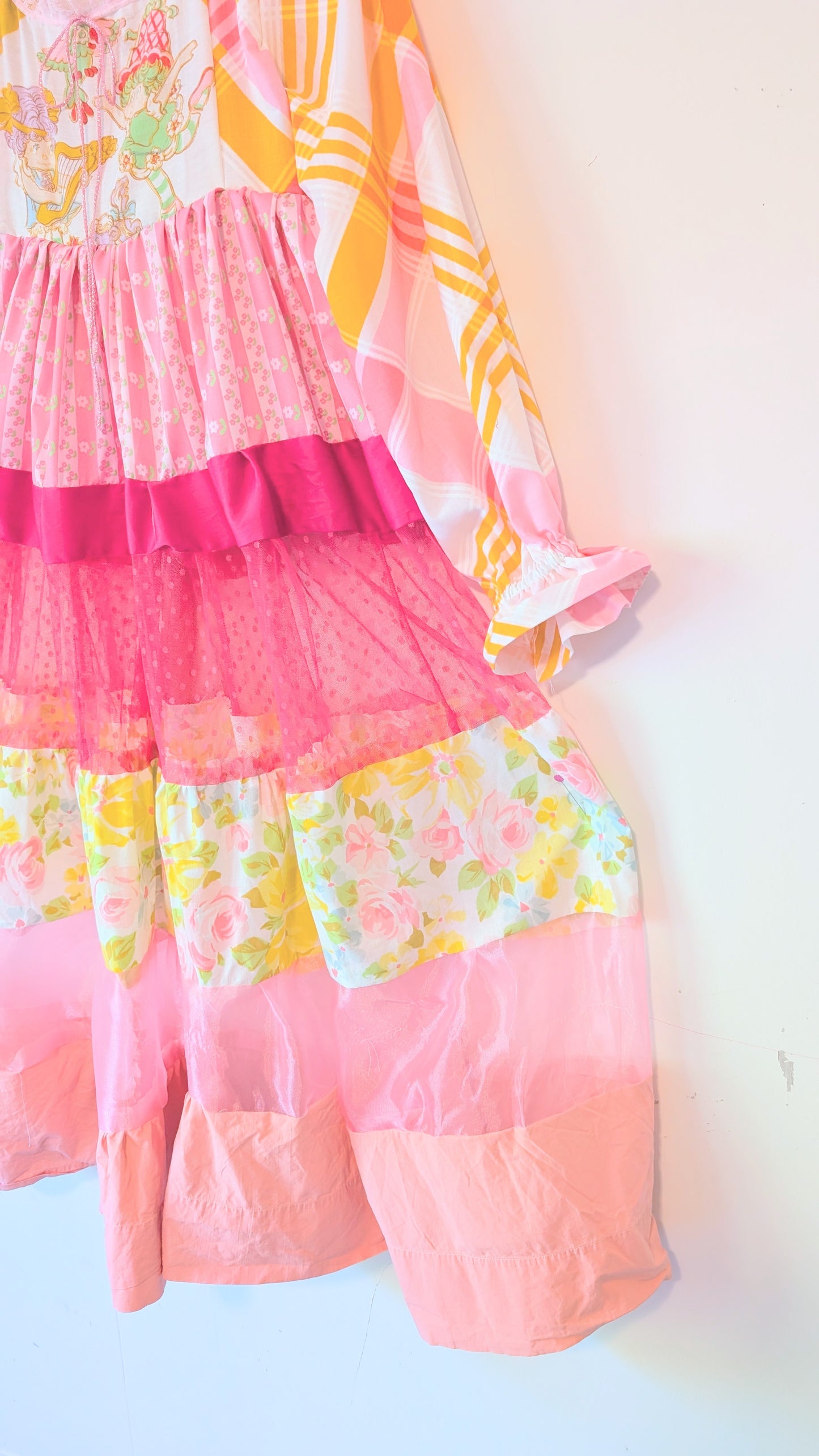 Handmade vintage textile dress size M/L