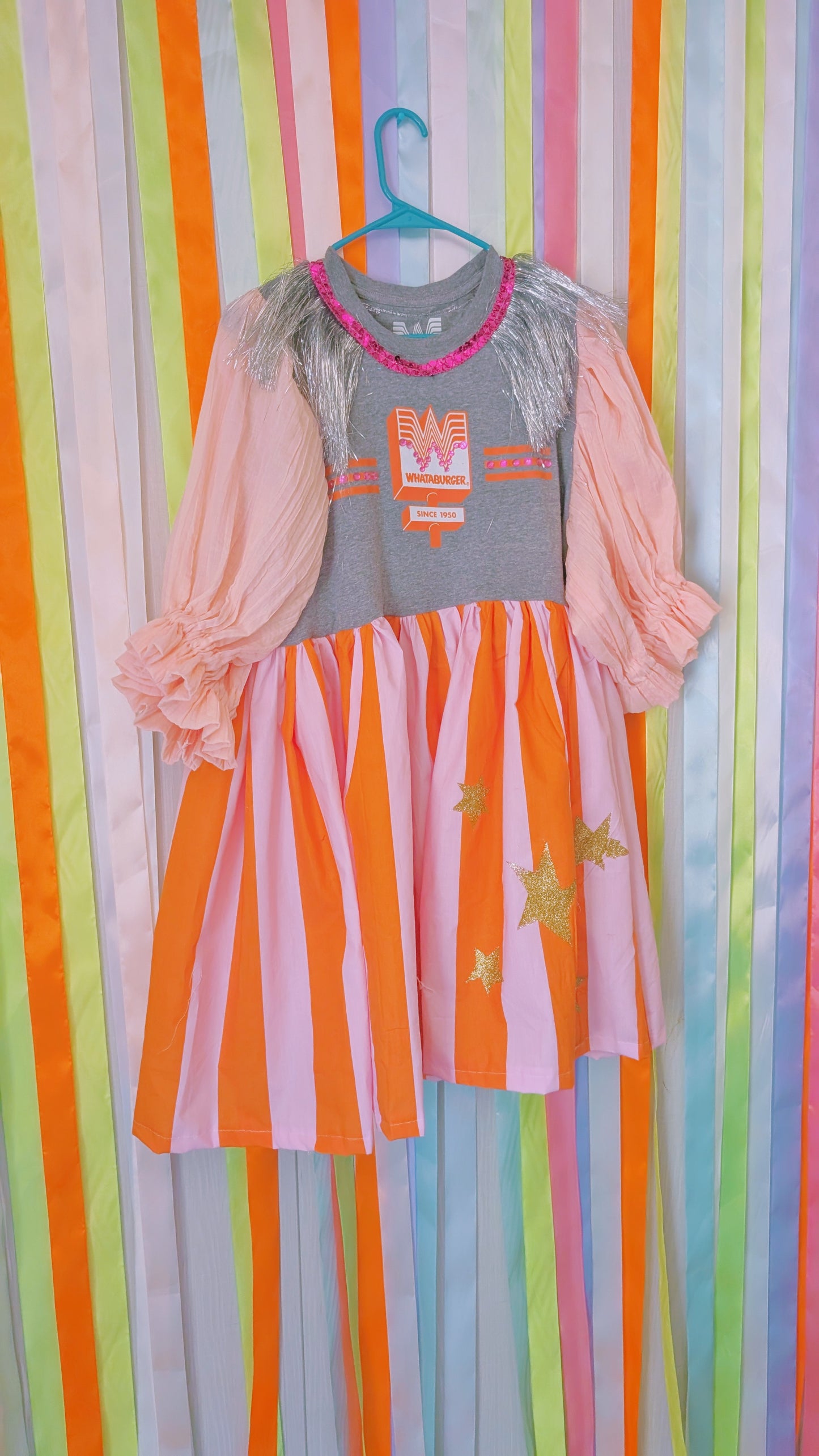 Whataburger OOAK shirt dress XL