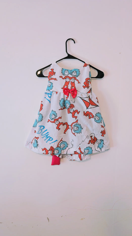 OOAK Handmade vintage textile kids dress size 3T