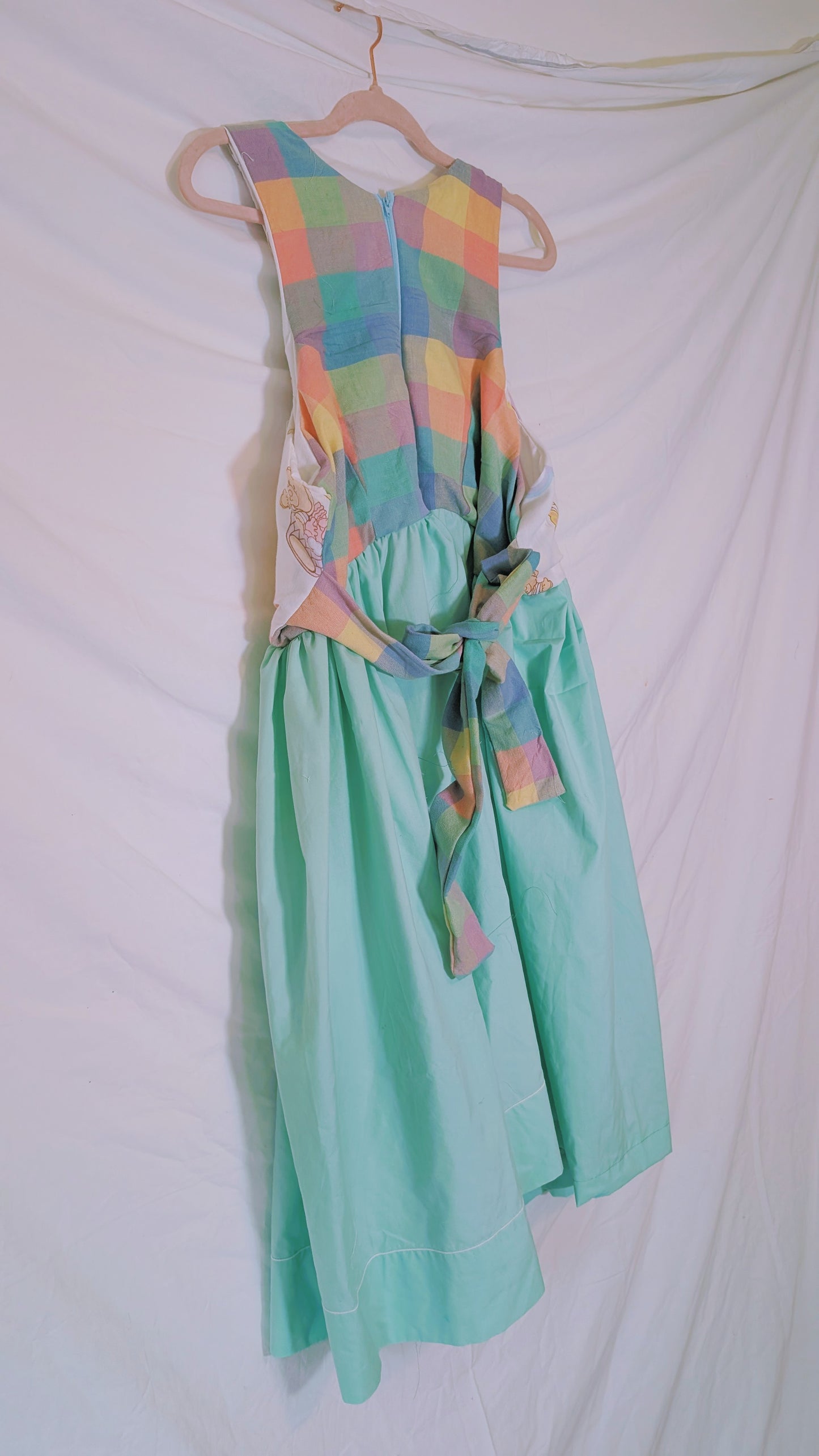 Handmade vintage textile dress size M/L