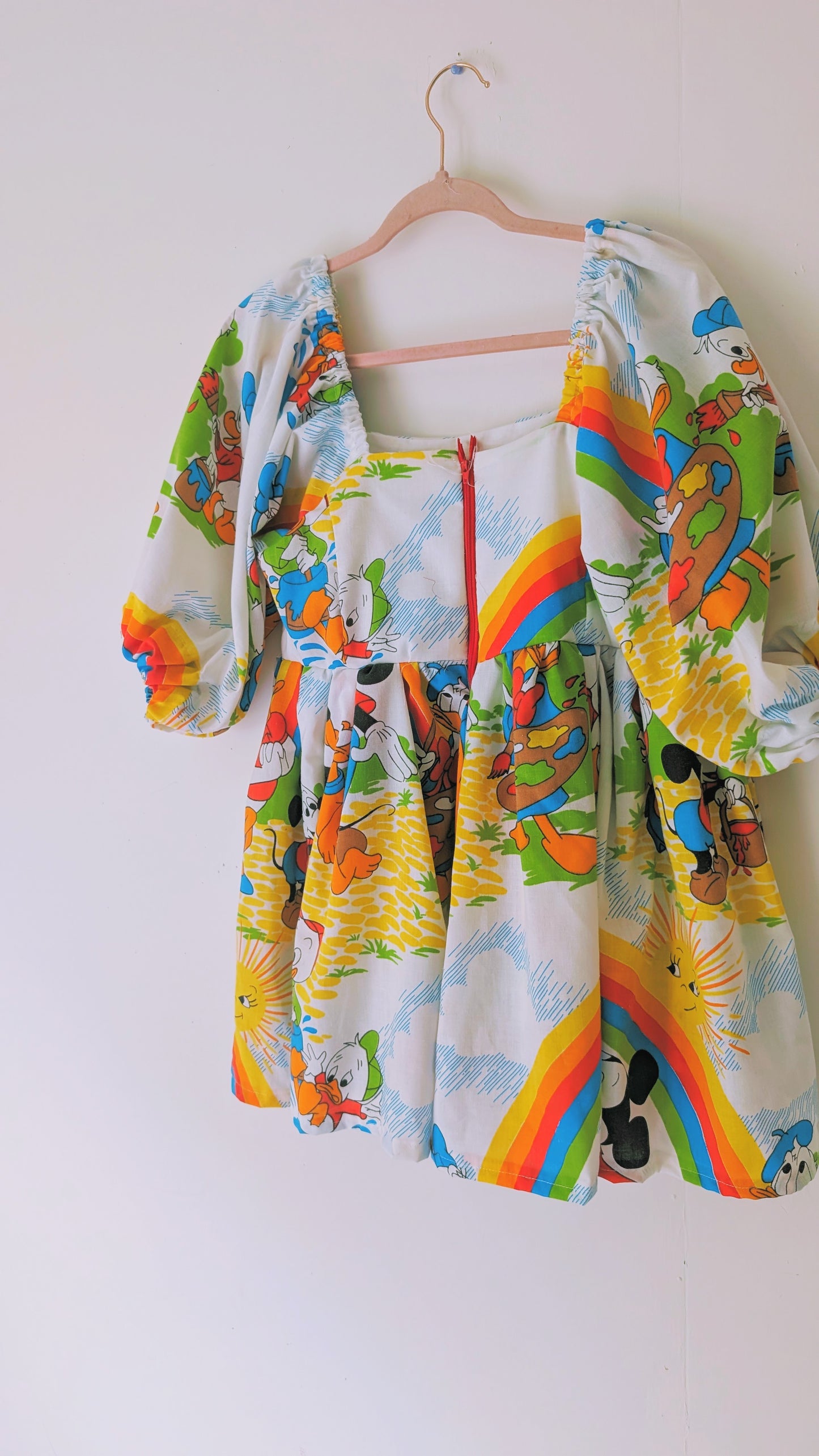 OOAK Handmade vintage textile dress size XS/ S