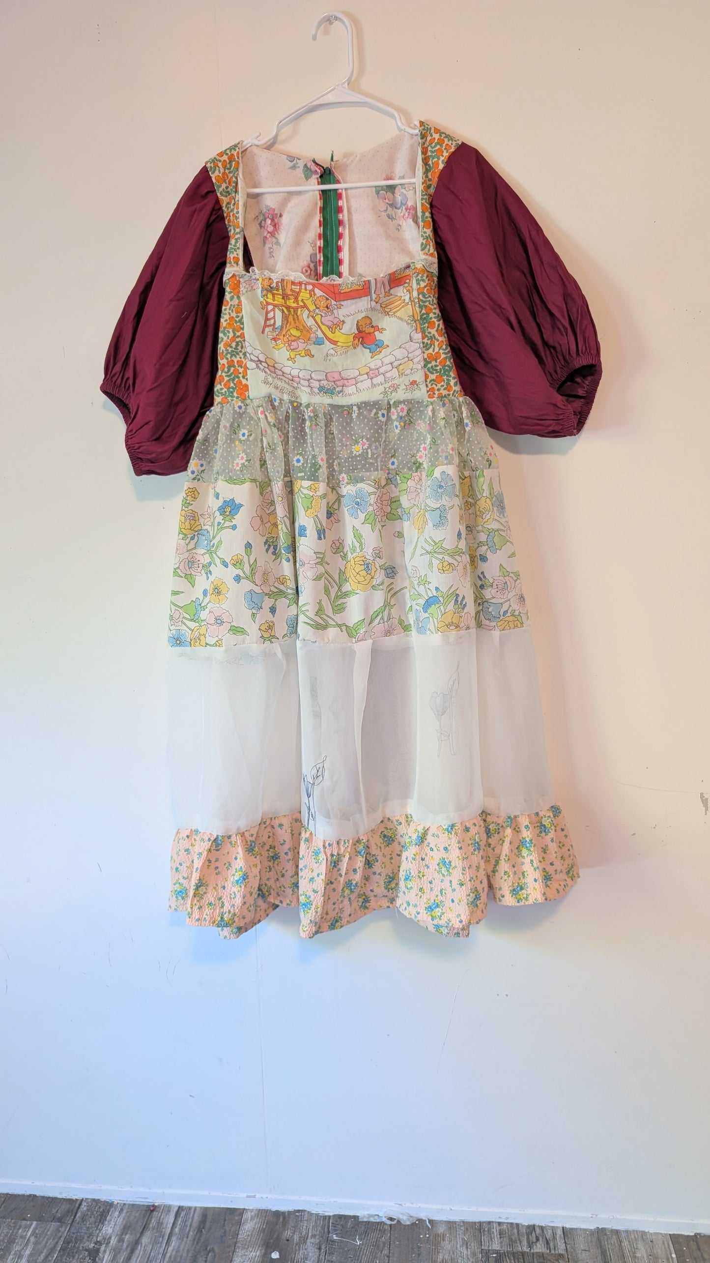 Handmade vintage textile dress size L