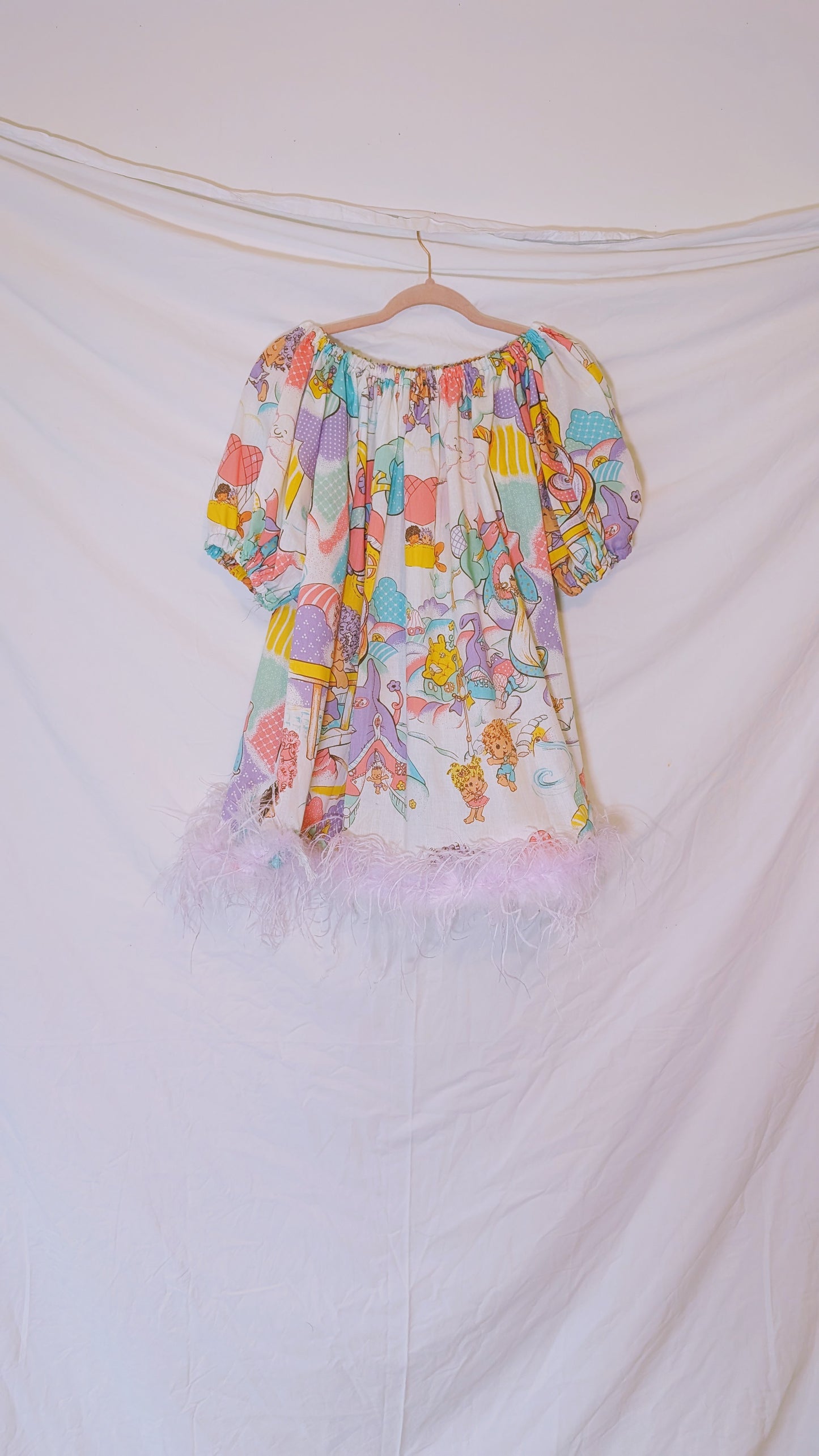 Handmade vintage textile dress size S/M