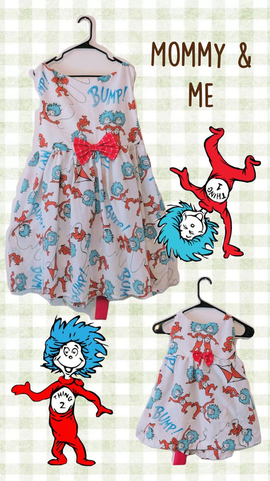 OOAK Handmade vintage textile dress size XL