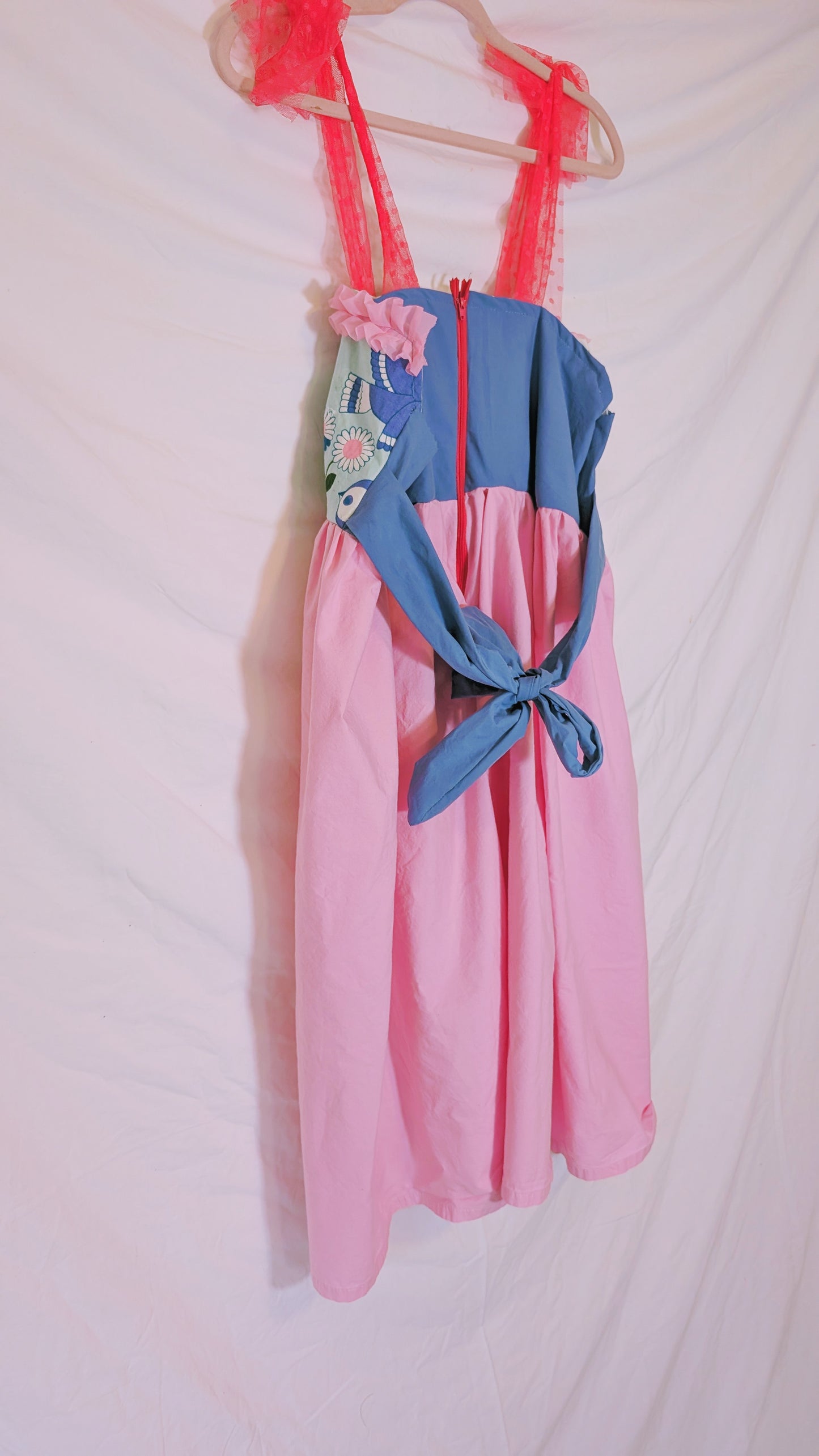 Handmade vintage textile dress size Sm