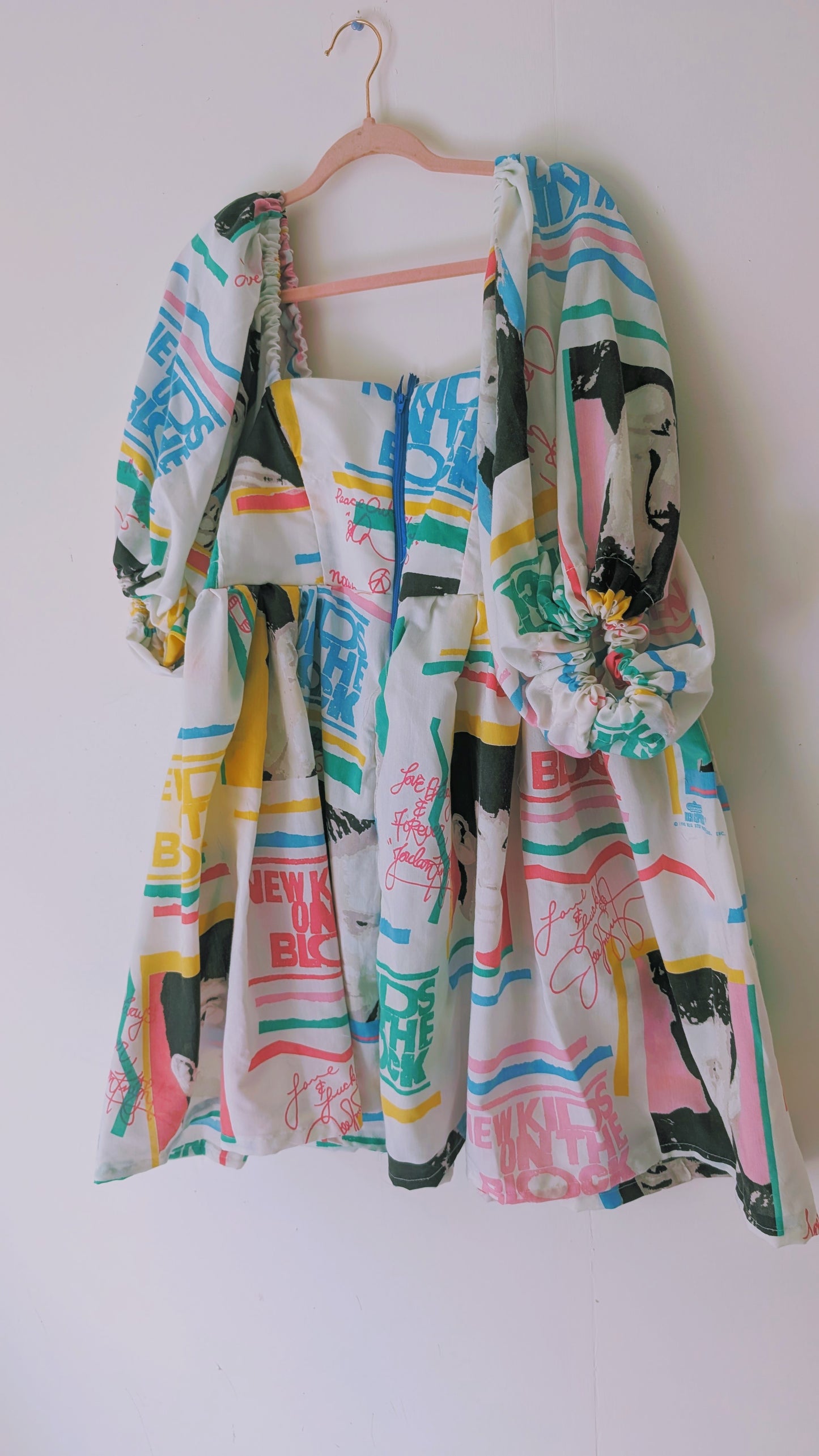OOAK Handmade vintage textile dress size L/XL
