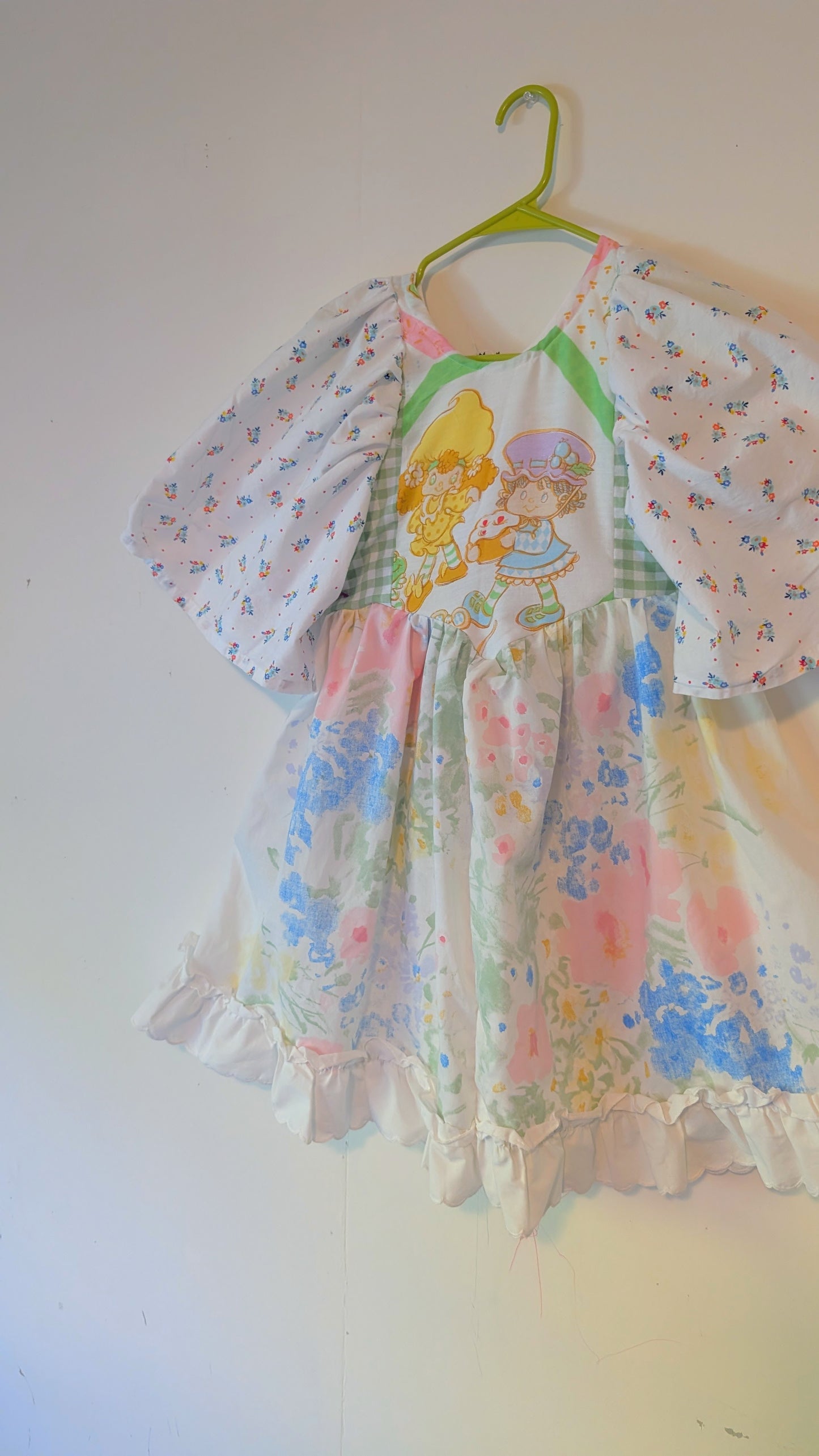 Handmade vintage textile dress size S/M