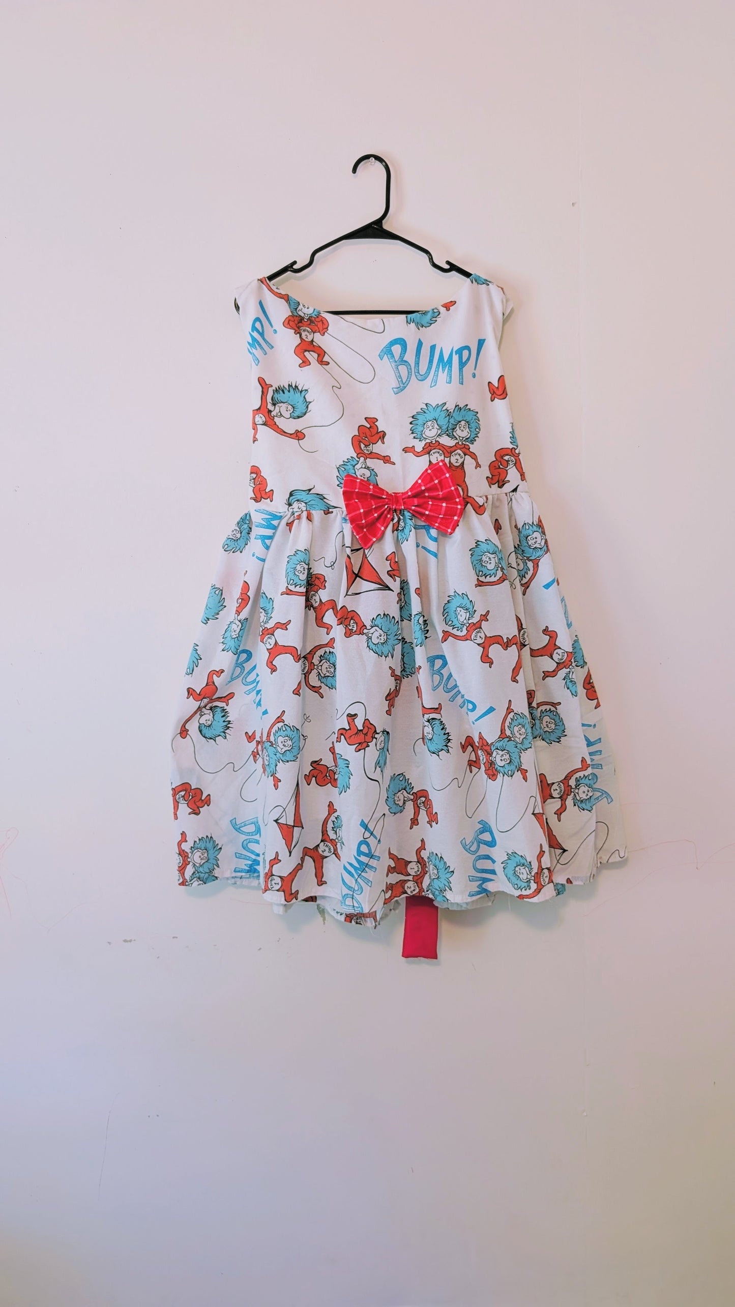 OOAK Handmade vintage textile dress size XL