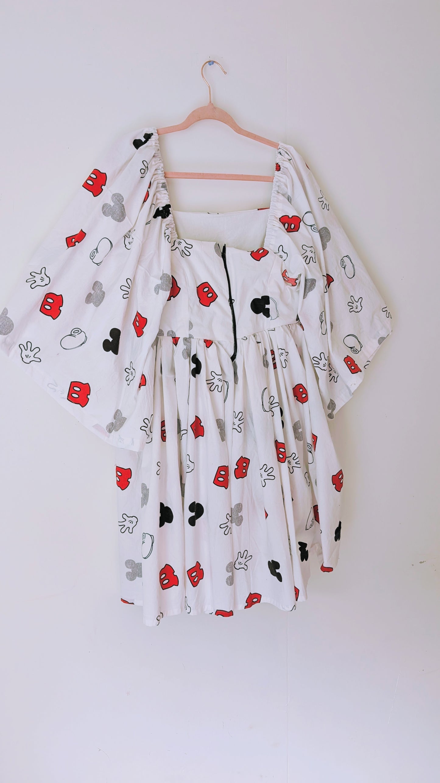 OOAK Handmade vintage textile dress size L/XL