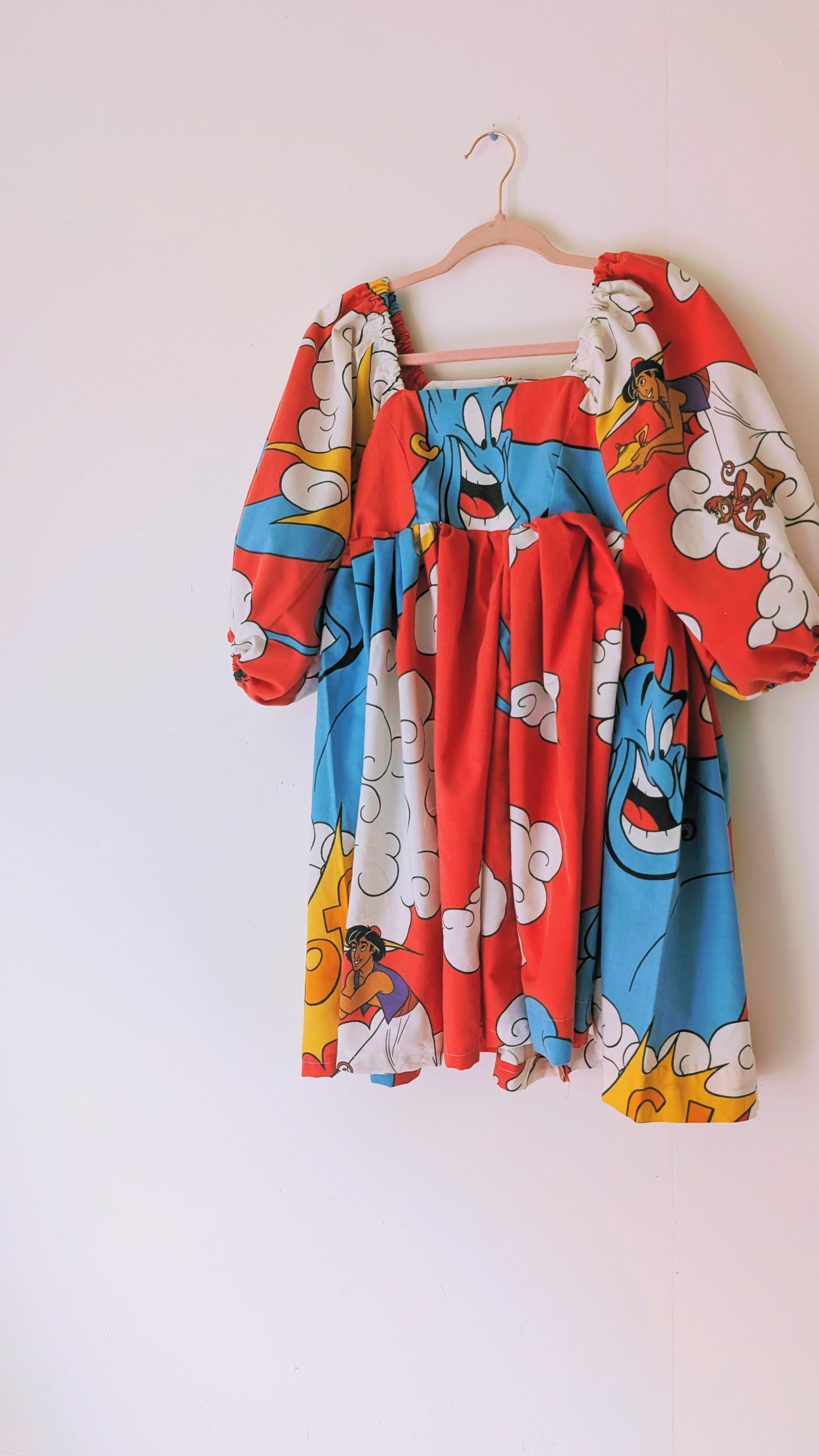 OOAK Handmade vintage textile dress size S/ M