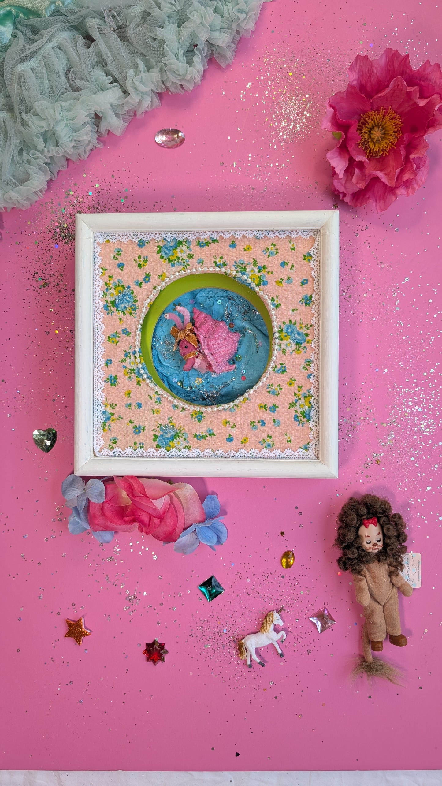 One of a kind dopamine art piece