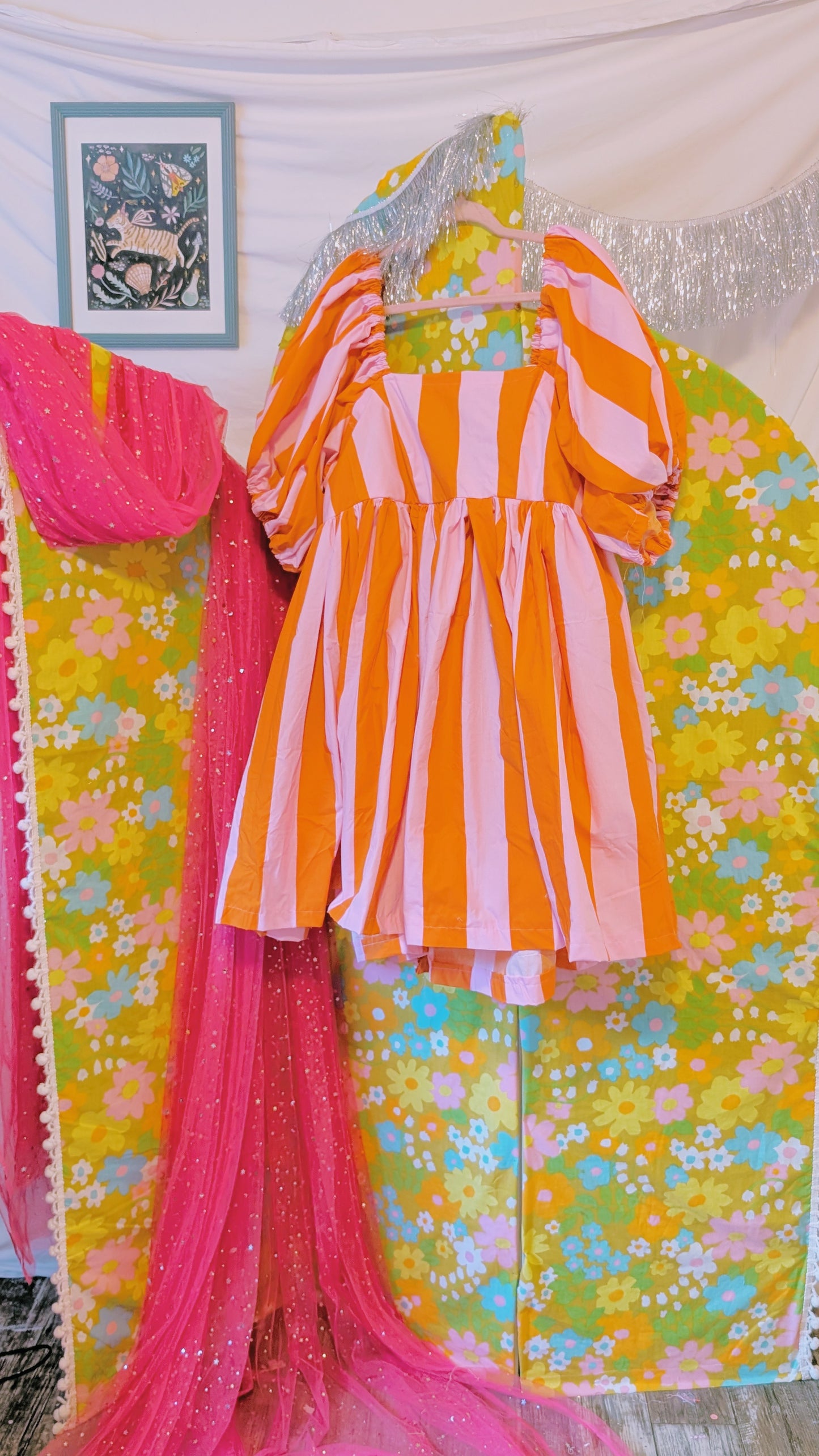 OOAK Handmade vintage textile dress size 3x