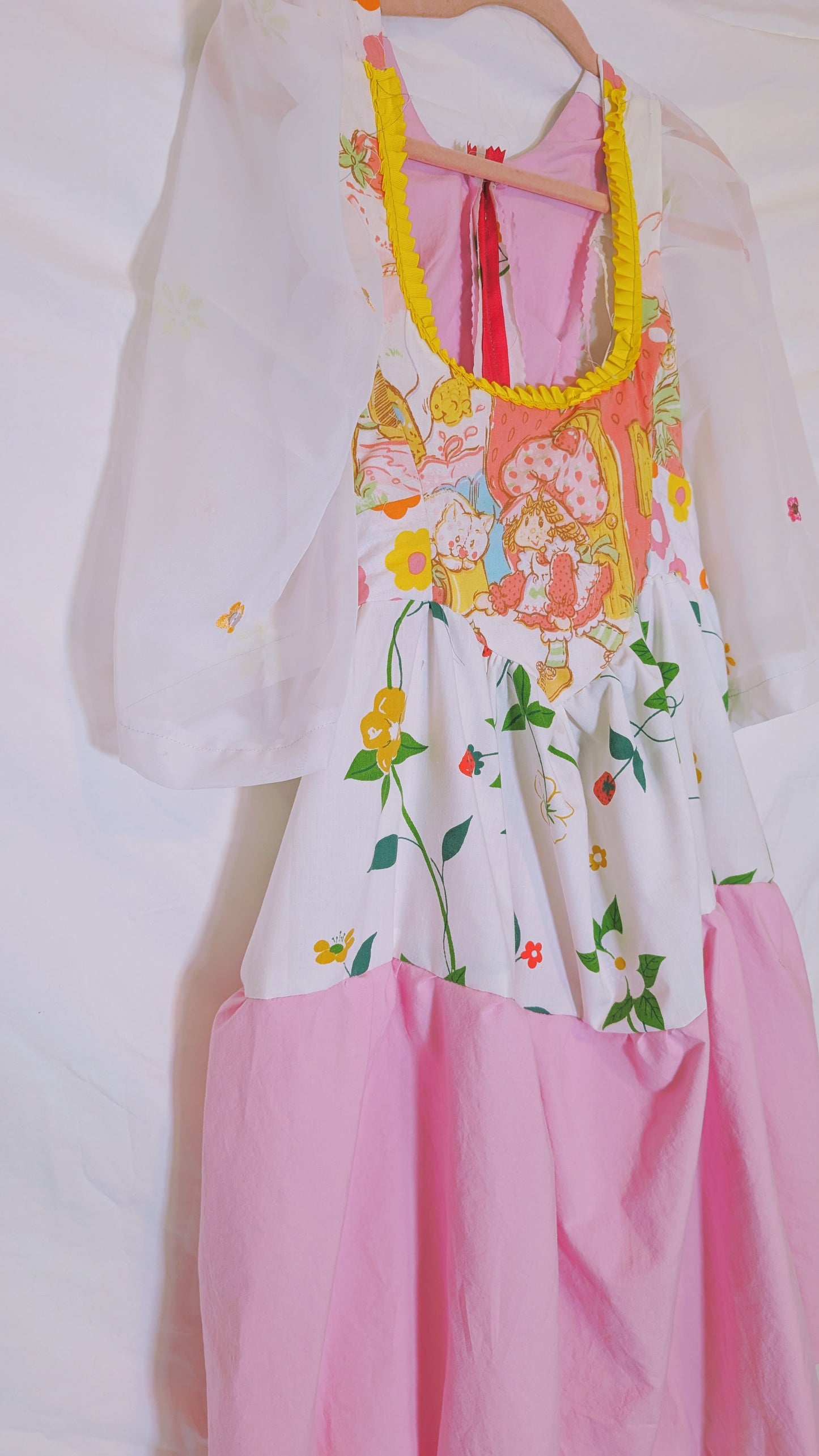 Handmade vintage textile dress size M/L