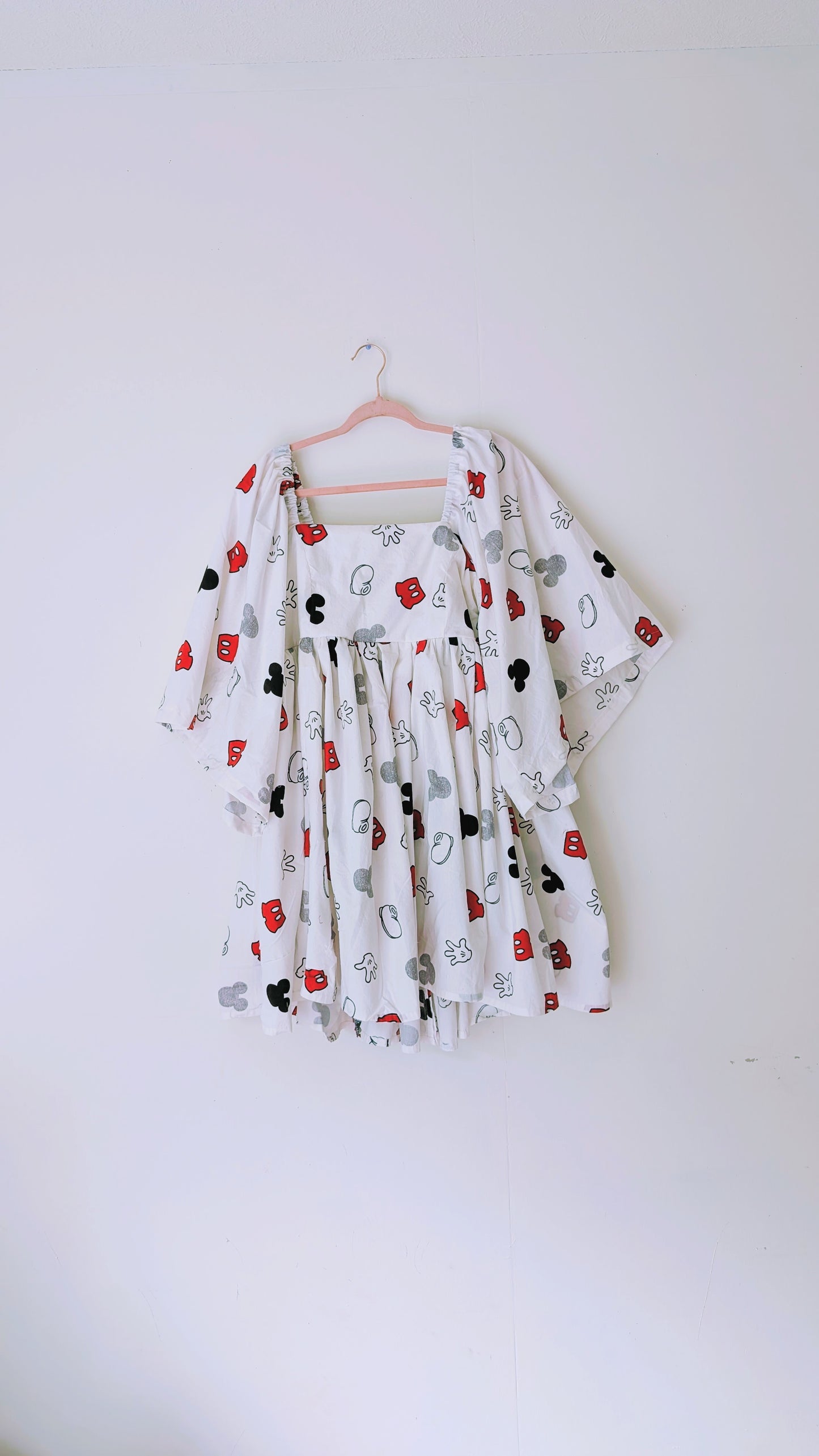 OOAK Handmade vintage textile dress size L/XL