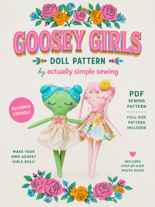 Goosey Girl doll pattern-instant download