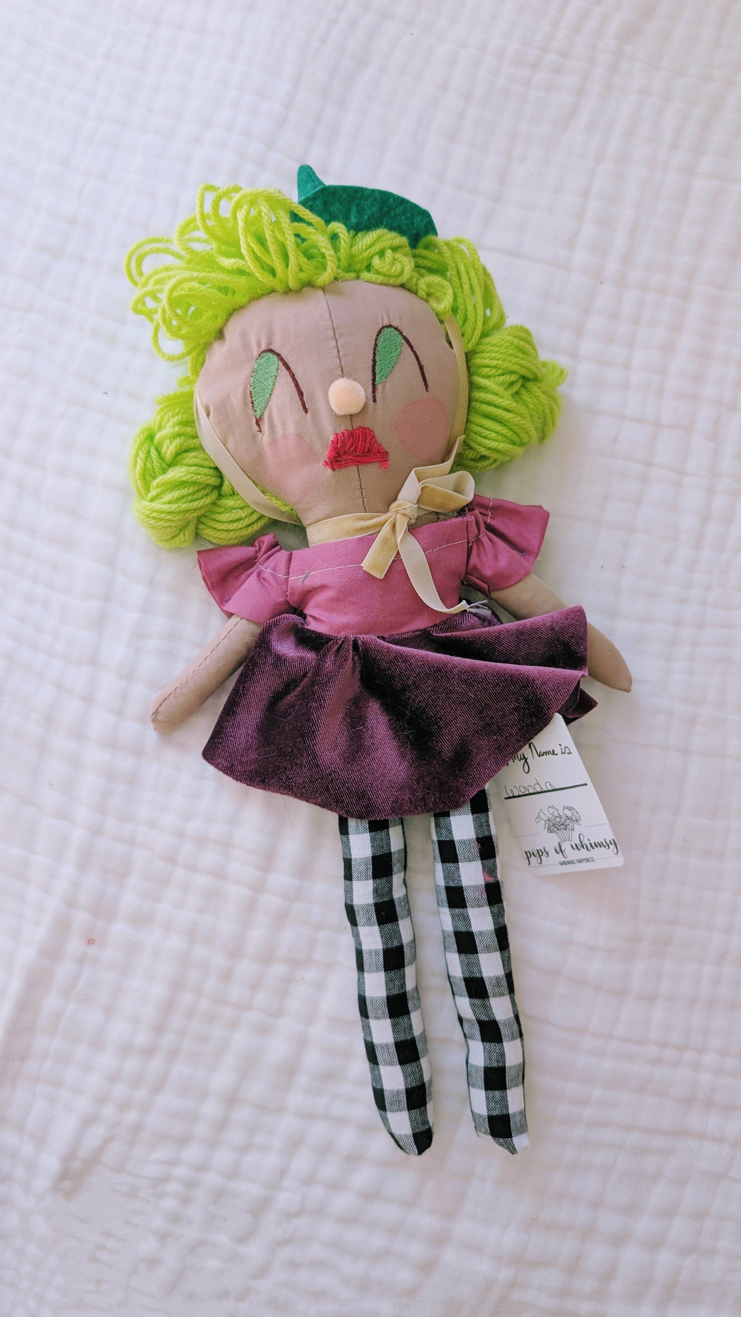 Witchy girl doll purple