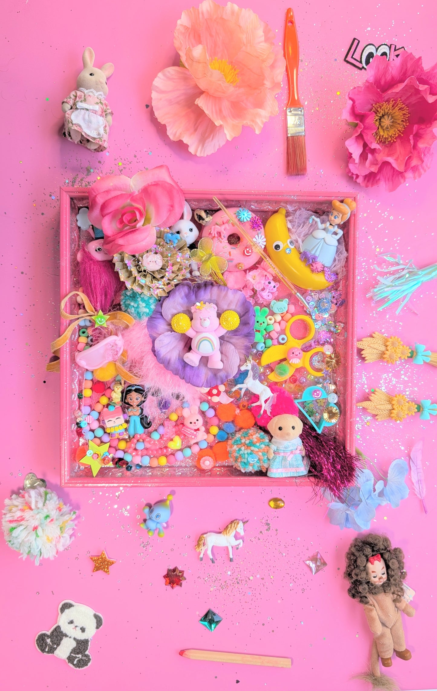 One of a kind dopamine art piece