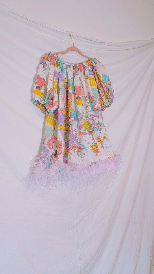 Handmade vintage textile dress size   S/M