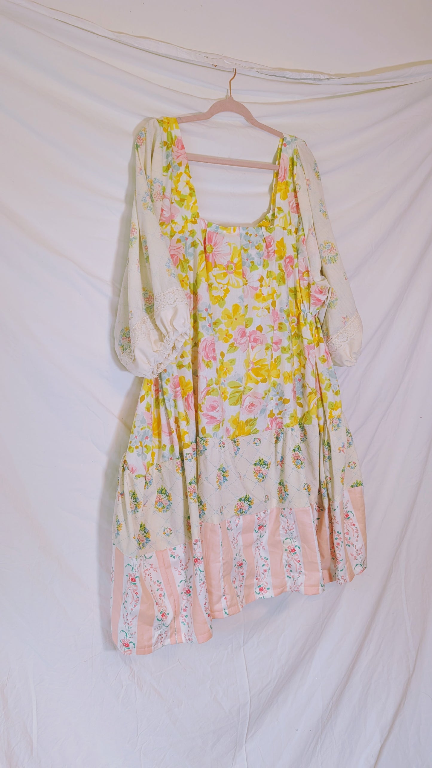 Handmade vintage textile dress size   2X