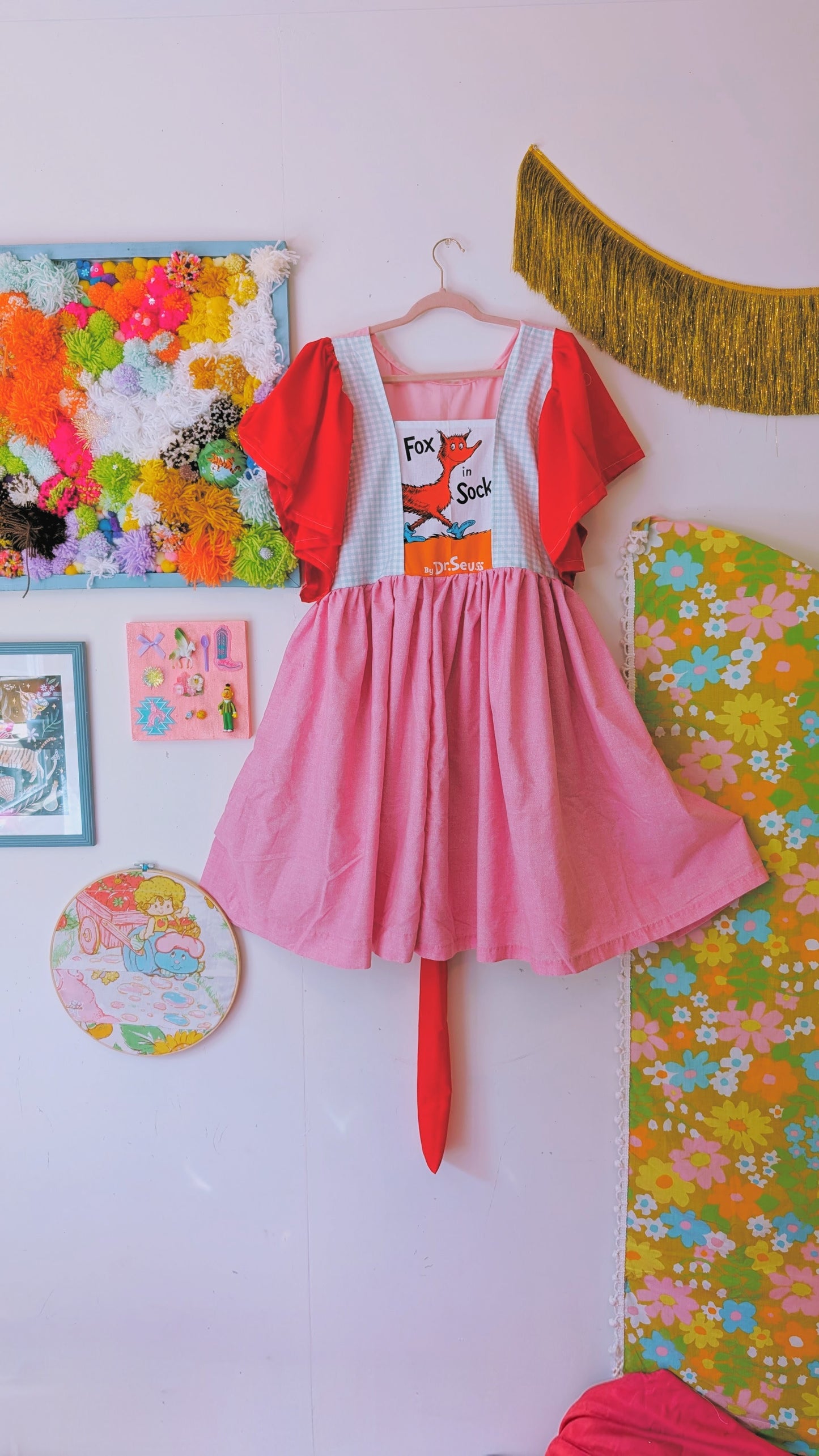 OOAK Handmade vintage textile dress size 2x