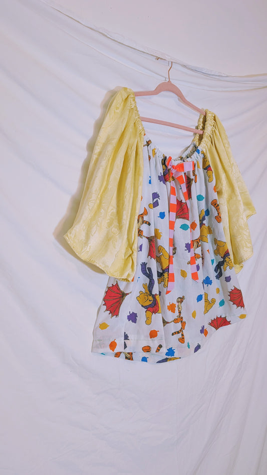 Handmade vintage textile dress size  Lg