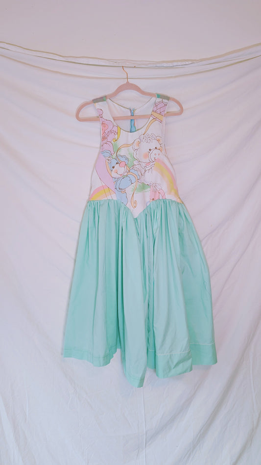 Handmade vintage textile dress size M/L