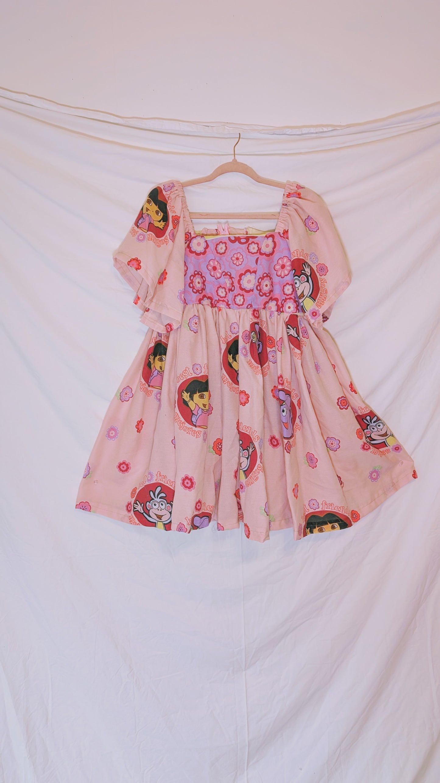 Handmade vintage textile dress size XS/S