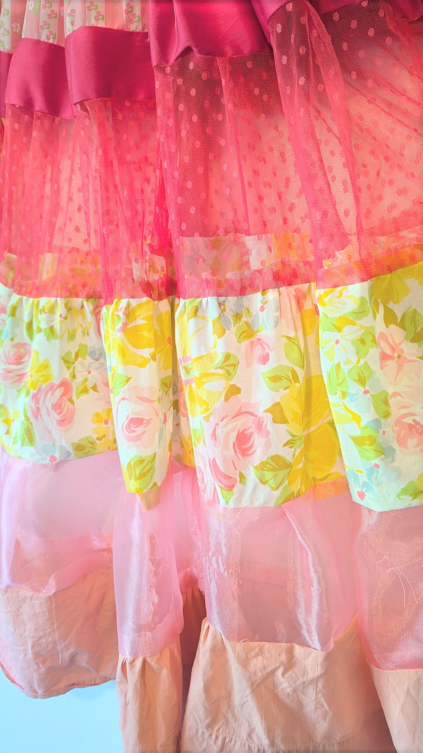 Handmade vintage textile dress size M/L