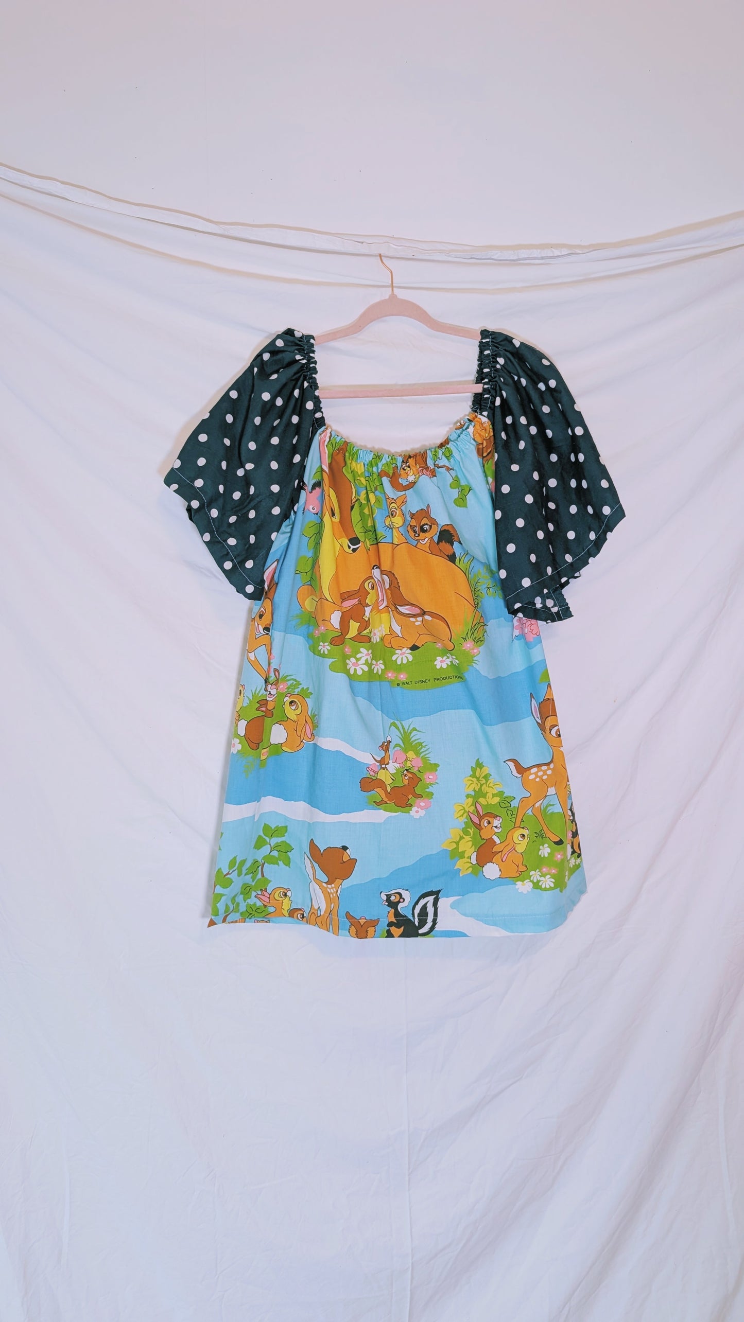 Handmade vintage textile dress size M/L