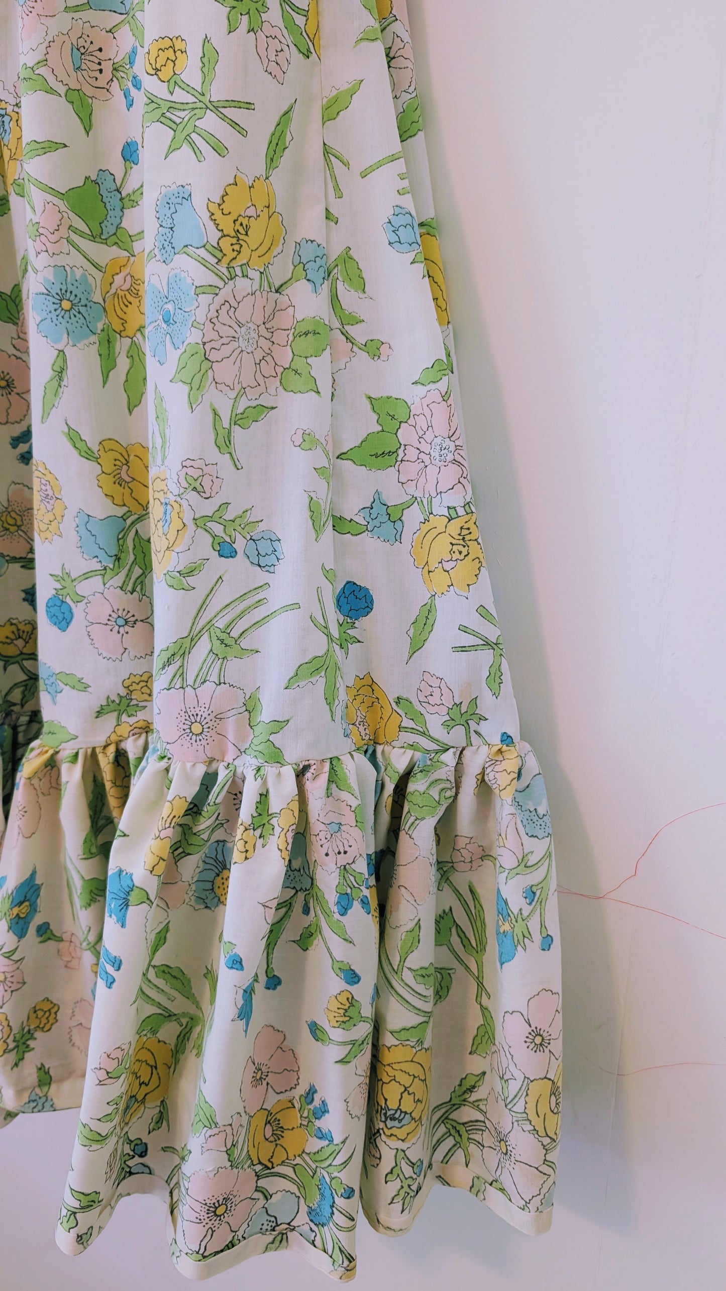 OOAK Handmade vintage textile dress size S