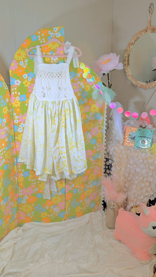 Handmade vintage textile dress size M