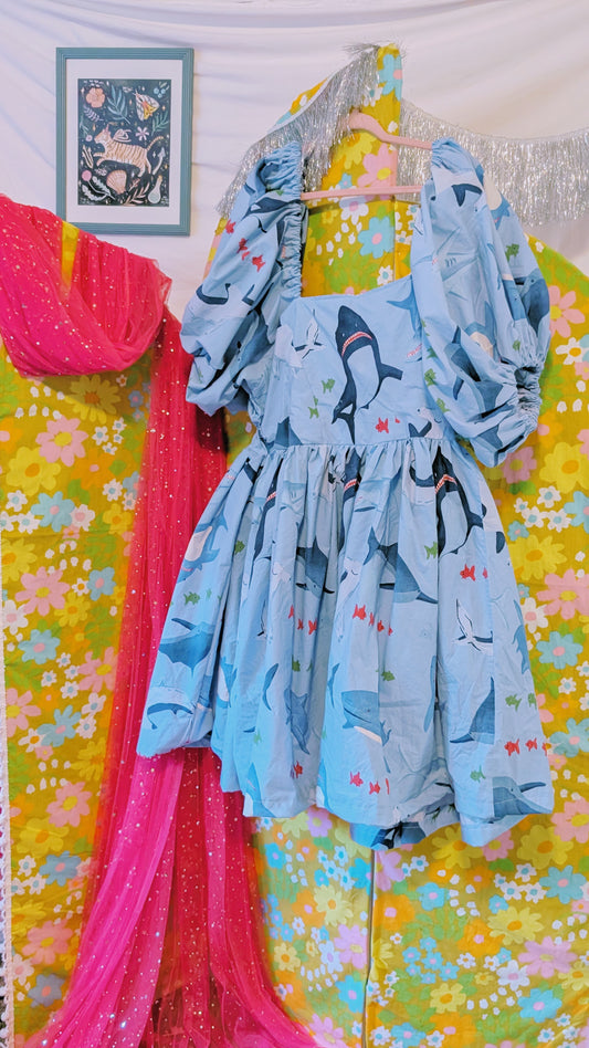 OOAK Handmade vintage textile dress size 4x