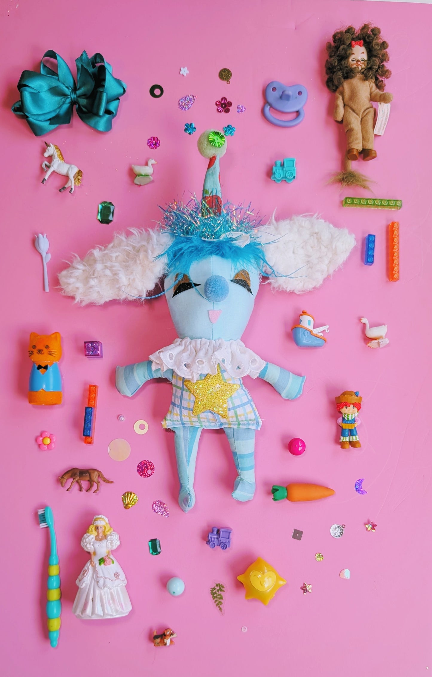 OOAK Blue Berry the bunny doll