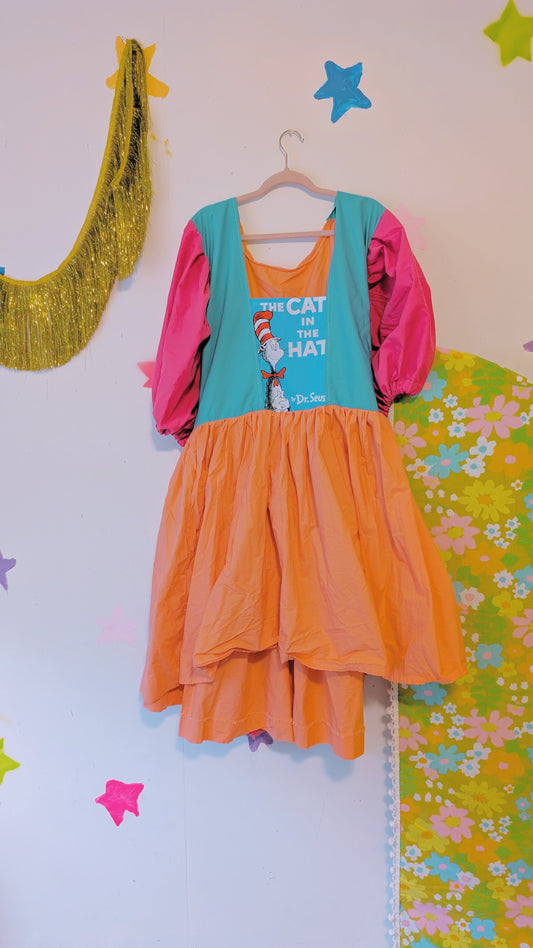 OOAK Handmade vintage textile dress size 3x