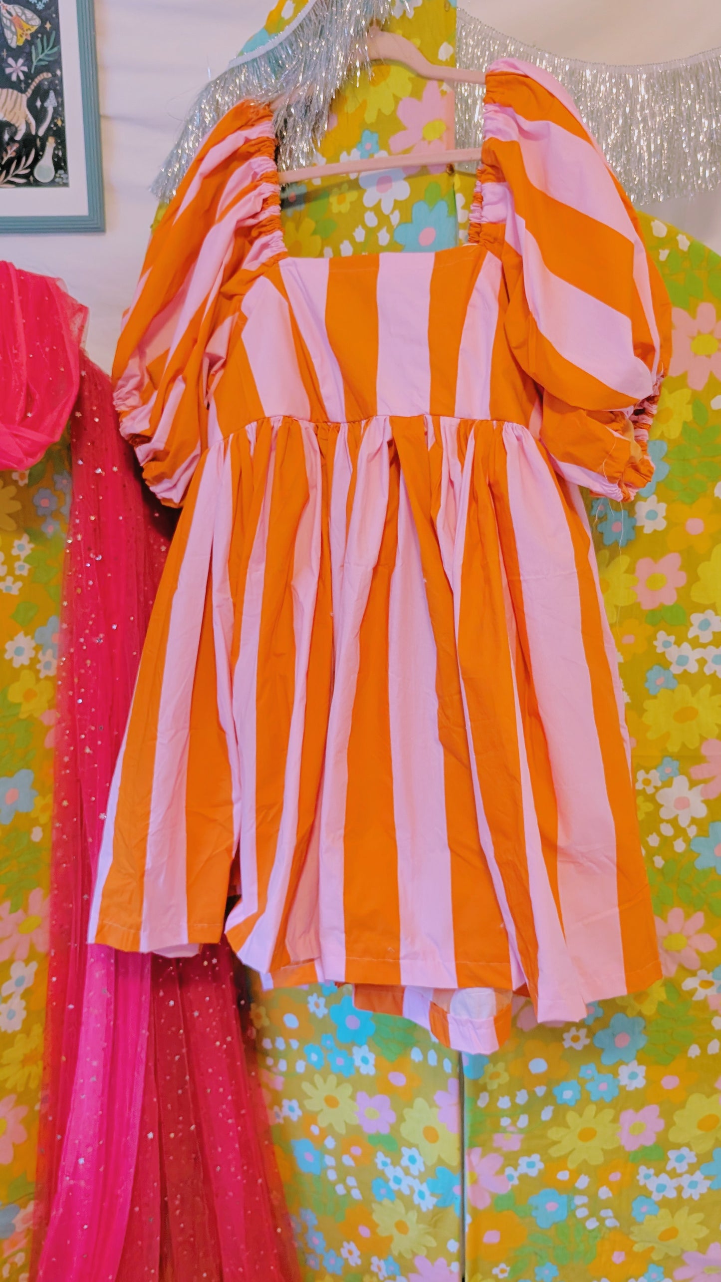 OOAK Handmade vintage textile dress size 3x