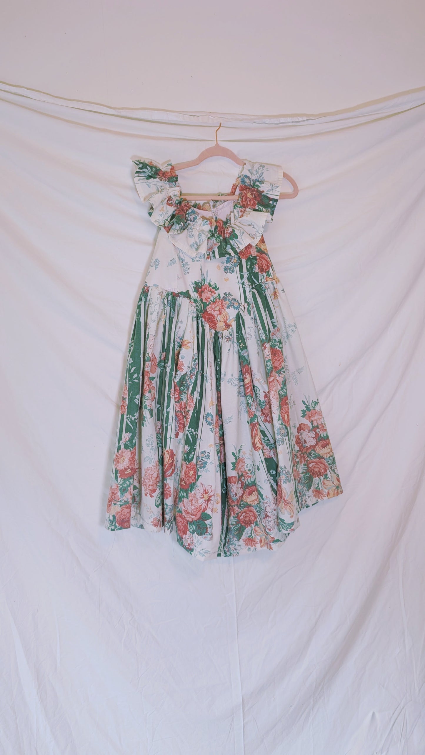 Handmade vintage textile dress size XL