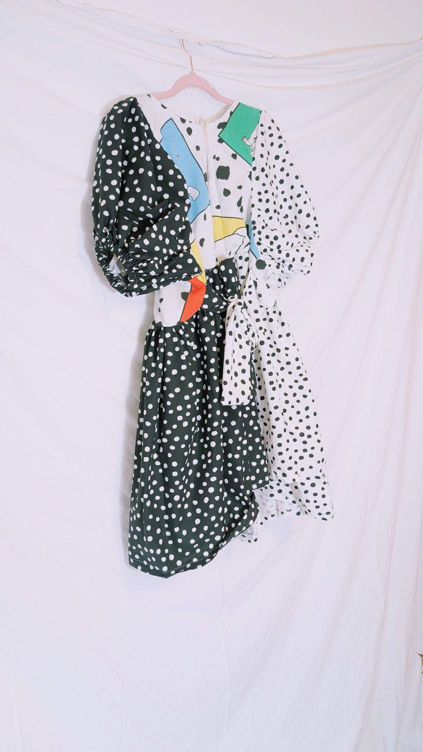 Handmade vintage textile dress size XL