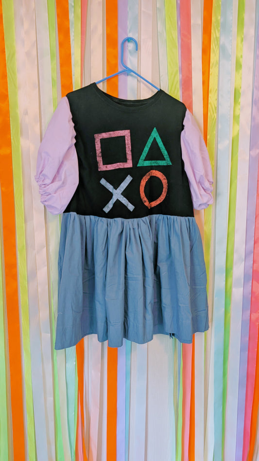 Squid games OOAK shirt dress LG