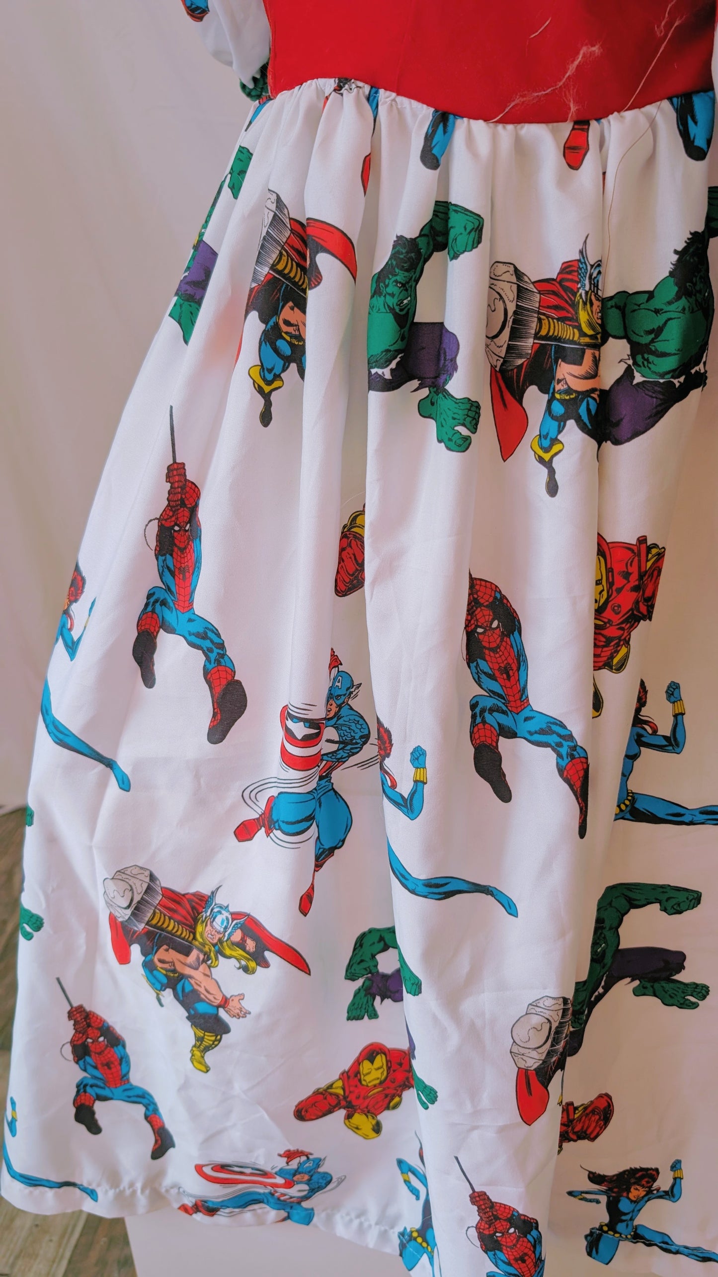 OOAK Handmade vintage textile dress size XS