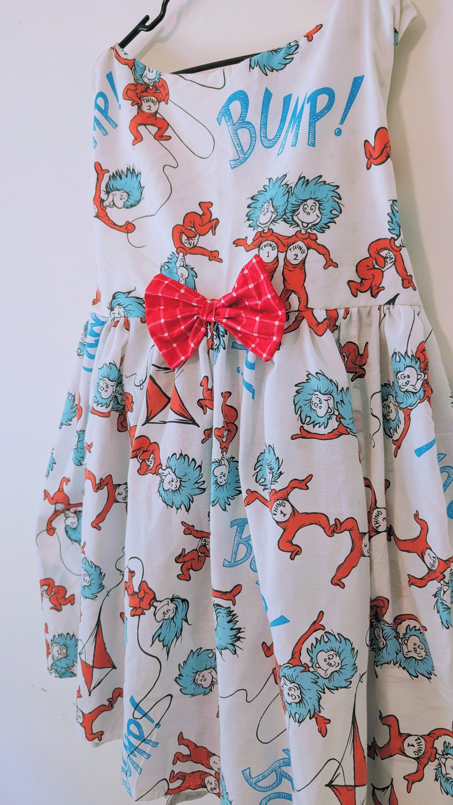 OOAK Handmade vintage textile dress size XL