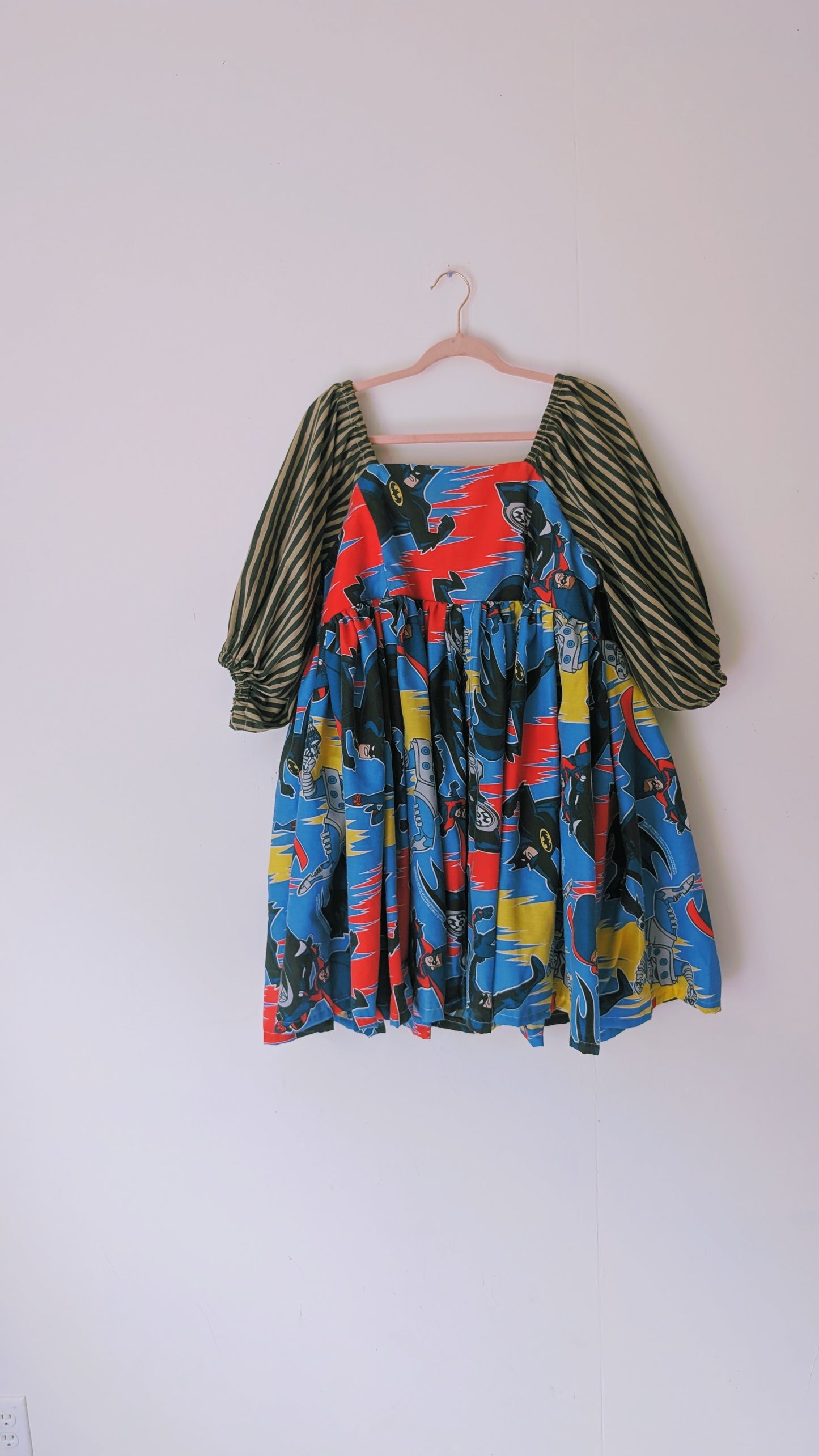 OOAK Handmade vintage textile dress size M/L