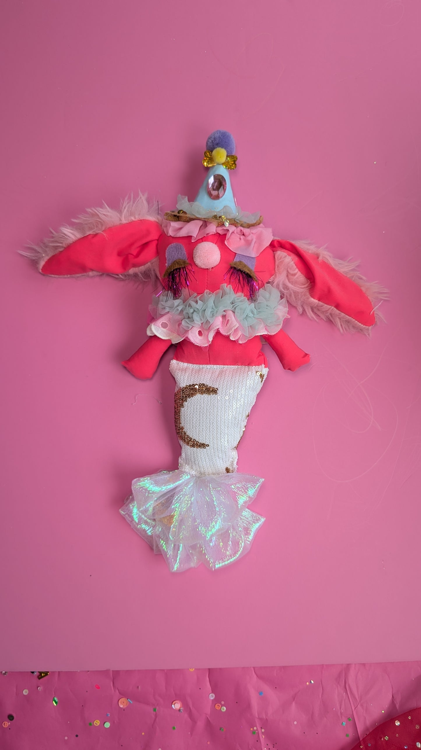 OOAK Cherry Berry the mer-bunny doll