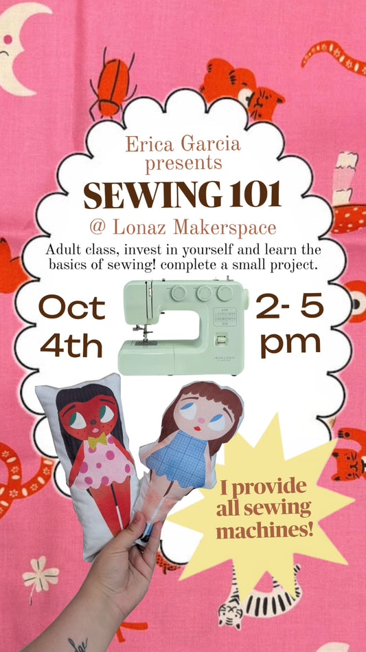 Sewing 101- ADULT CLASS learn from an expert