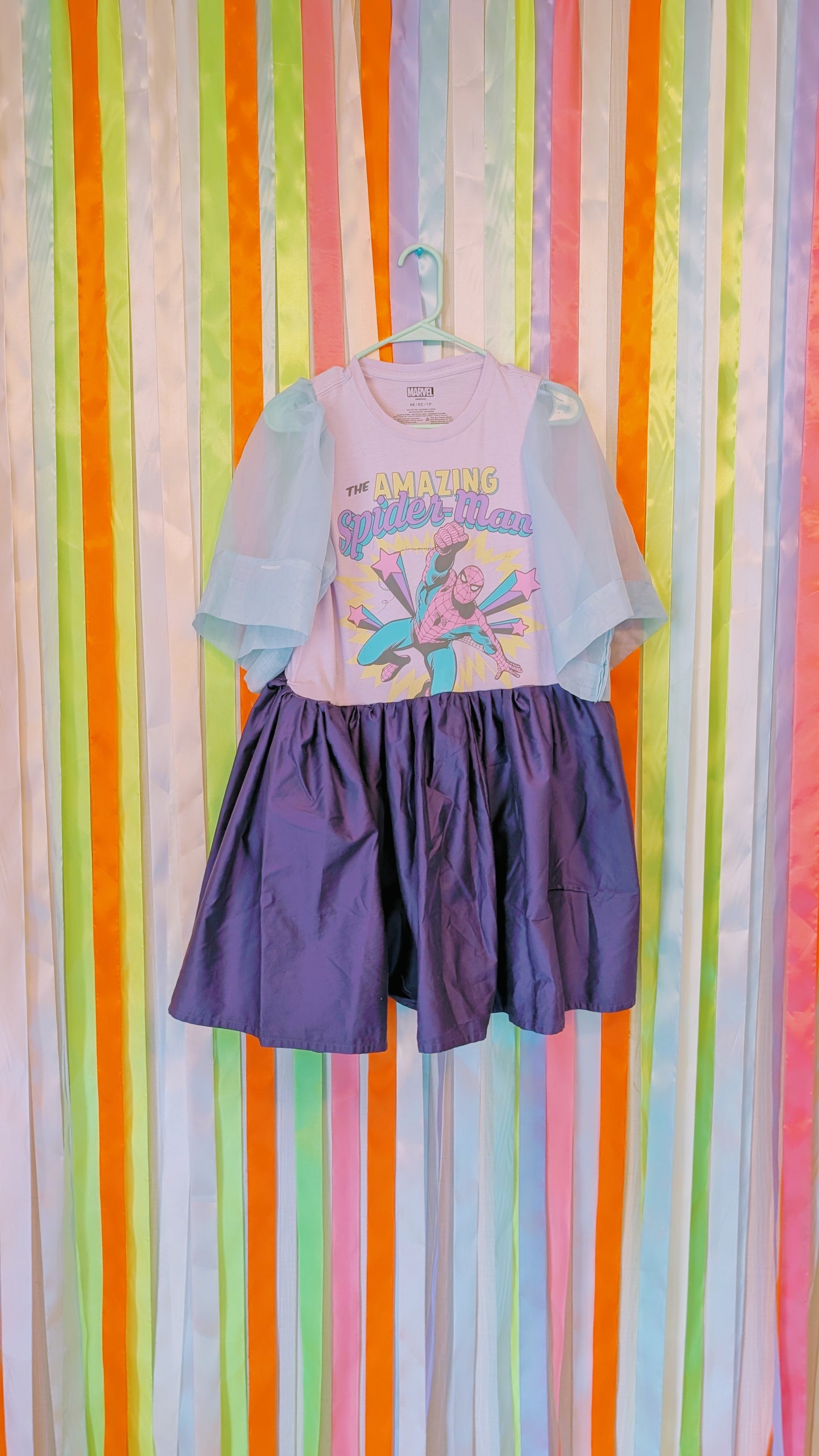 Spiderman OOAK shirt dress