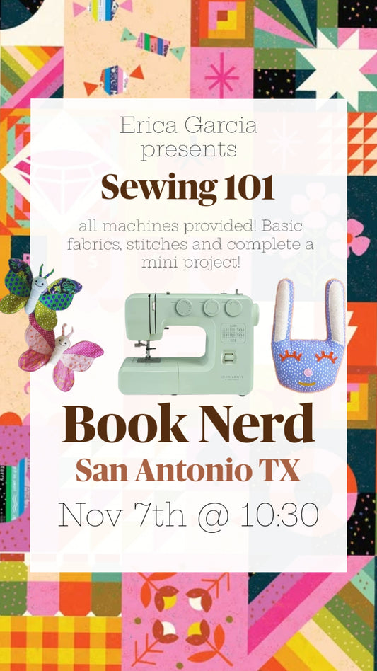 Sewing 101- learn from an expert NOV 7th