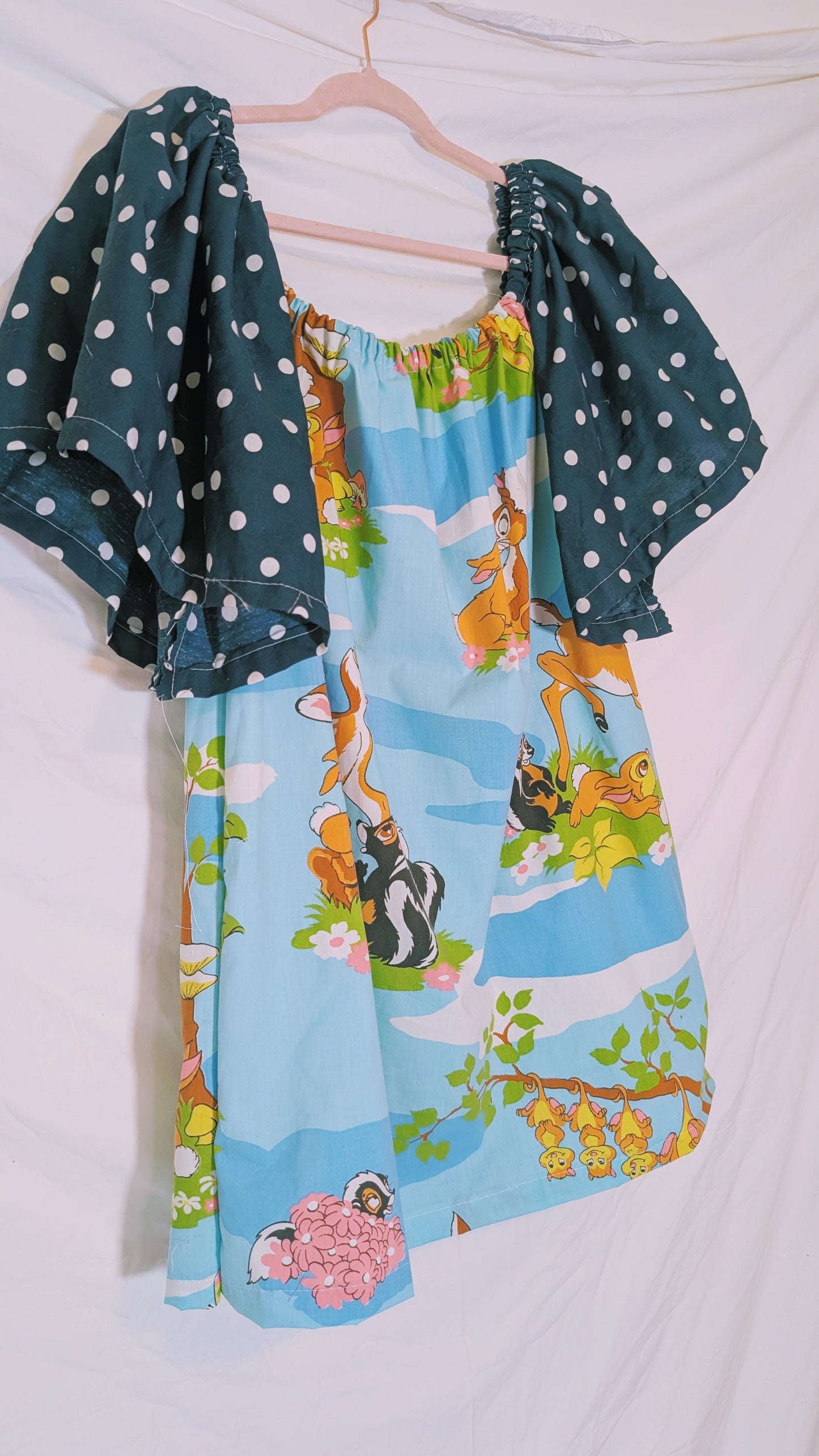 Handmade vintage textile dress size M/L